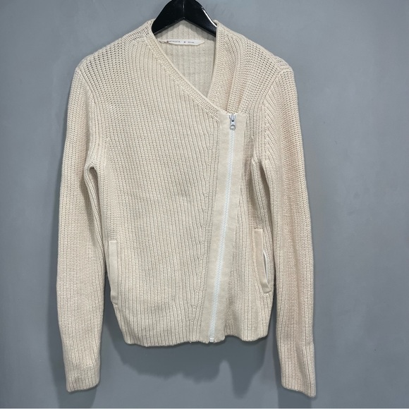 Athleta Wool Stowe Knit Moto Zip Jacket - Picture 2 of 10